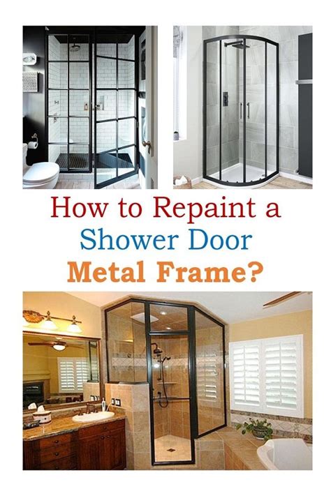 repair metal shower door frame